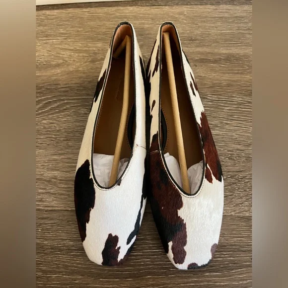 Madewell The Mylie Ballet Flat in Dark Carob Multi Calf Hair NWOB - Picture 5 of 13